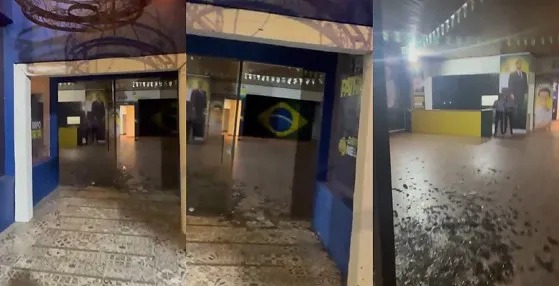 “QG” de Flávio Bolsonaro é alvo de ataque em Rondonópolis
