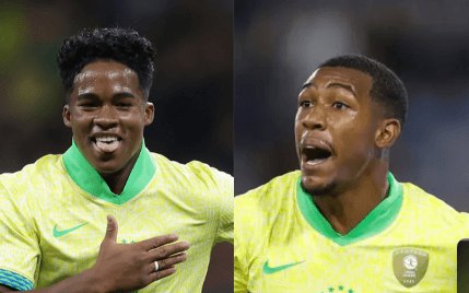 Rayan e Endrick são os mais novos a defender o Brasil na Copa do Mundo desde Ronaldo