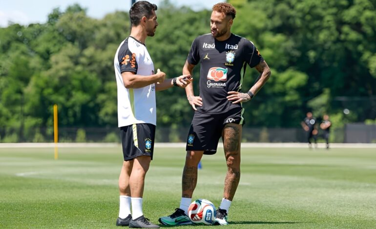 Neymar não viaja para jogo contra o Haiti e segue em recuperação em Nova Jersey