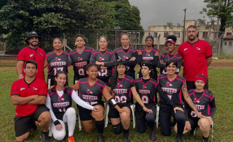 Sinop Coyotes feminino garante vaga na Taça Brasil após campanha no Brasileiro de Flag Football