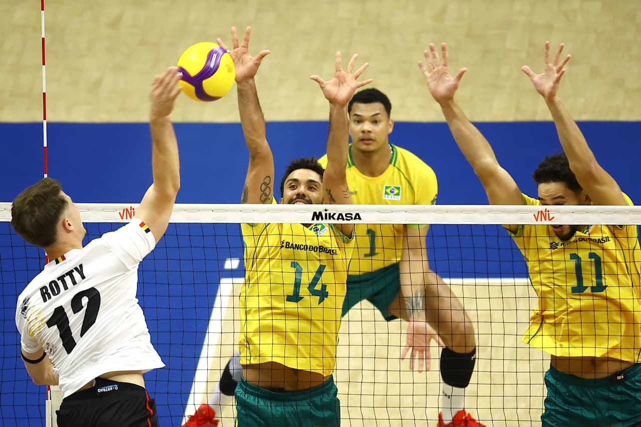 Brasil bate a Bélgica pela segunda rodada da VNL